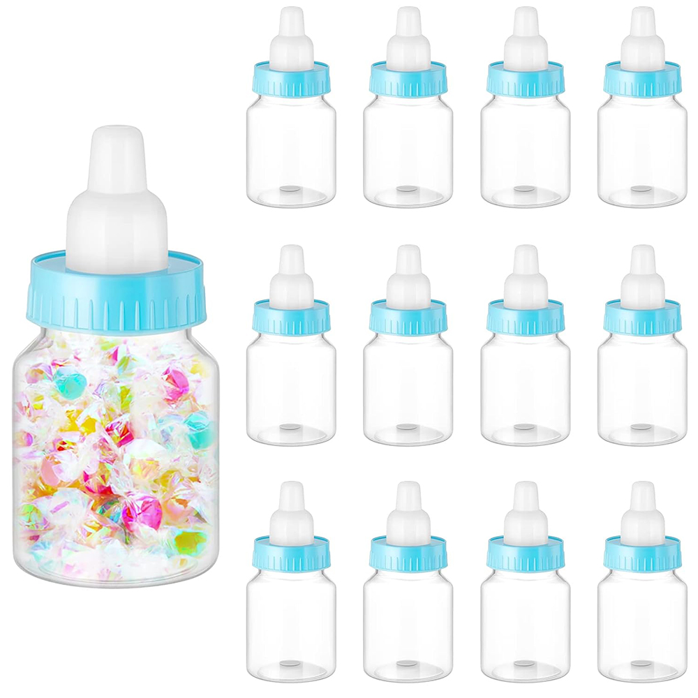 Zwitsal Baby Products - 12 個哺乳瓶ベビーシャワーの好意プラスチックキャンディボトルミニ哺乳瓶誕生日ベビーシャワーギフト装飾