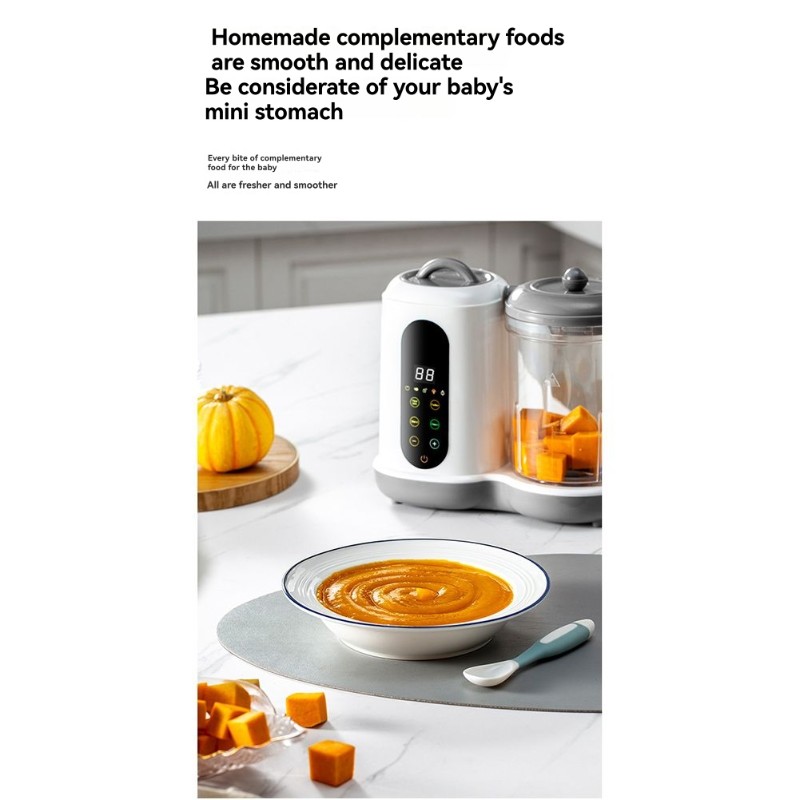Baby Food Maker Blender - 【NEW!N92R】自動ベビーフードメーカー-多機能スチーマーブレンダー-幼児用英国プラグ用 UK PLUG