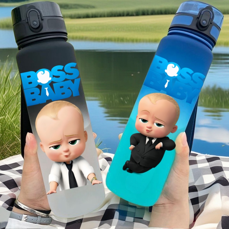 Zwitsal Baby Products - 650 ミリリットルボスベビーかわいいアニメキャラクター水カップポータブル子供の屋外大容量プラスチック防滴水ボトル