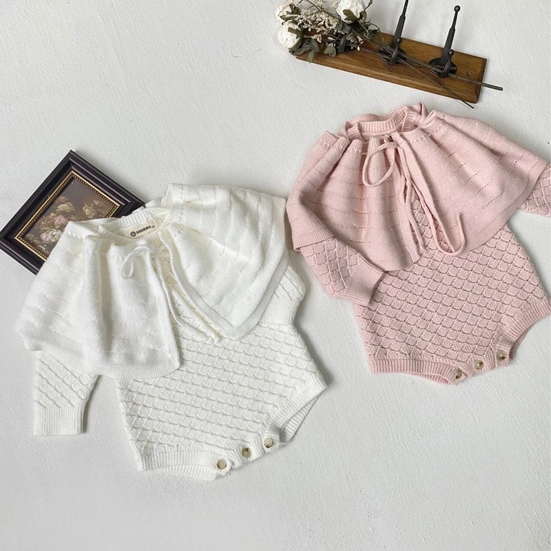 Baby Products Website - 新生児用透かし彫りボディ,ショール,ベビージャンプスーツ,子供服,女の子,秋,新品,2024