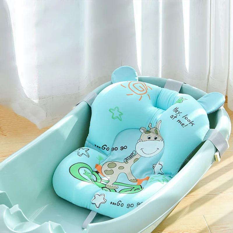 Baby Bath Tub Foldable - 折りたたみ式ベビーシャワーパッド,滑り止めバスシート,安全クッション,柔らかい折りたたみ式枕