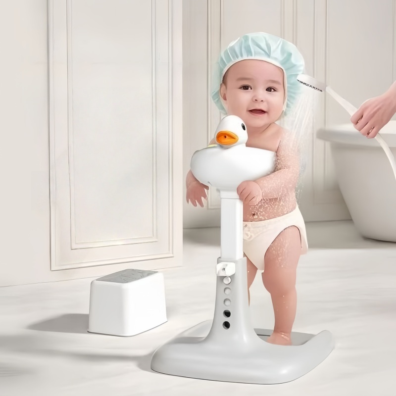 Baby Bath Tub Foldable - ベビー立ちバステーブル高さ調節可能な折りたたみ子供用バスデバイスバススタンドノンスリップ子供用バススタンド家庭用