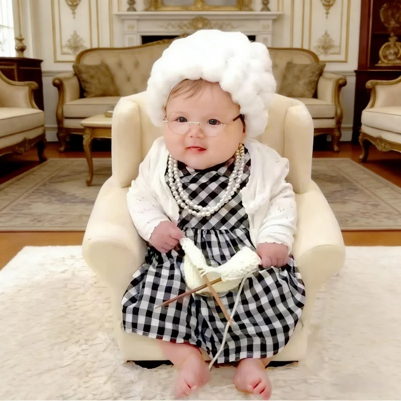 Baby Products Website - 新生児写真撮影小道具女の赤ちゃんおばあちゃん衣装男の子おじいちゃん衣装コスプレ服幼児写真撮影新生児衣装