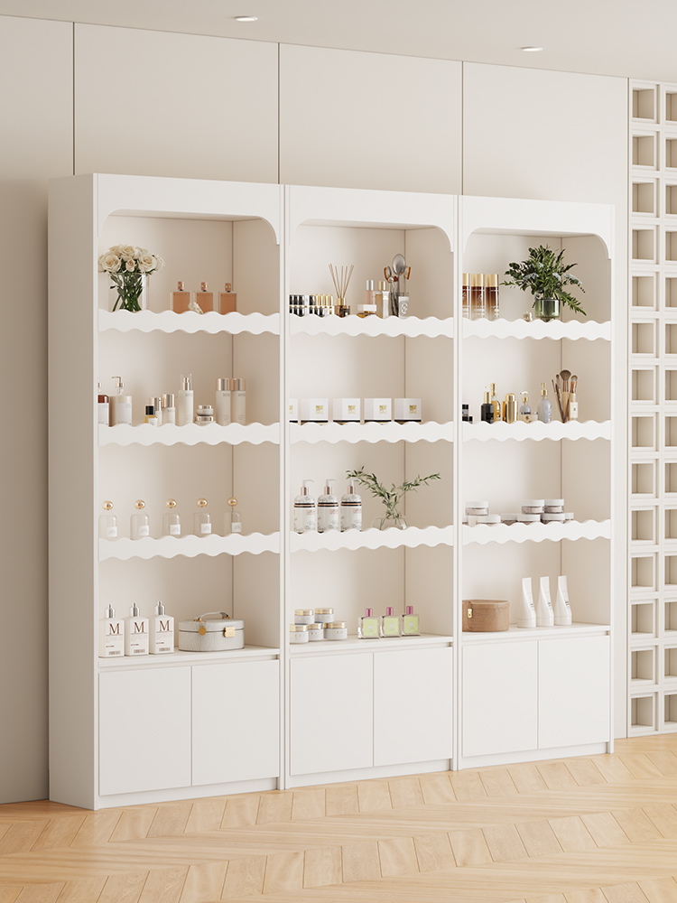 Baby Products Skin Care - スキンケア化粧品陳列棚 美容室 ネイルアート陳列棚 白色 マザーズ＆ベビーストア サンプル保管棚