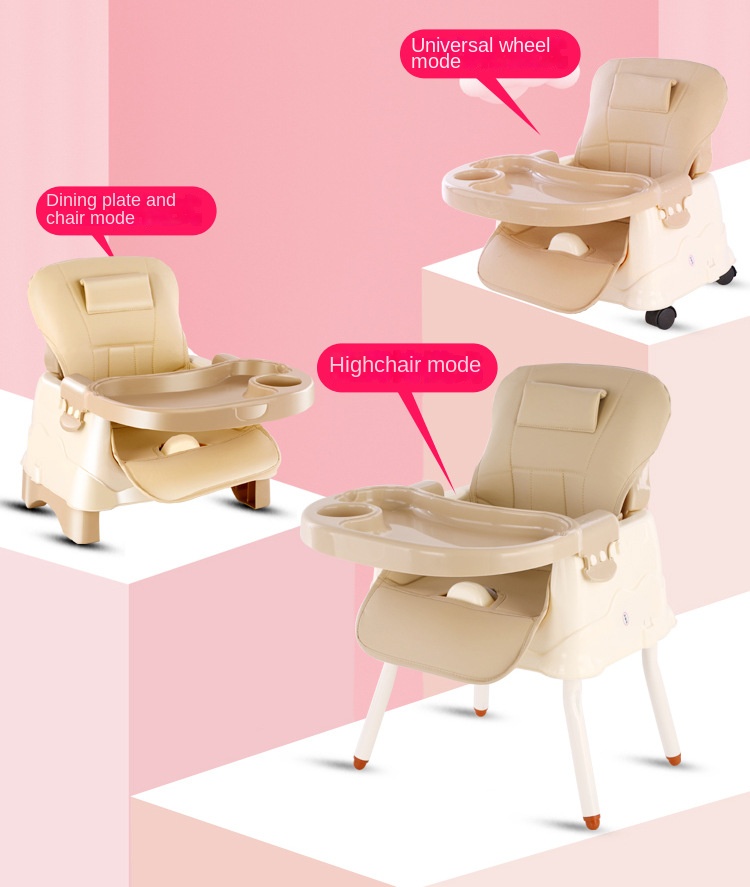 多機能調節可能折りたたみ式ポータブルベビーブースターハイチェ - Baby High Chair Booster のレビューと価格