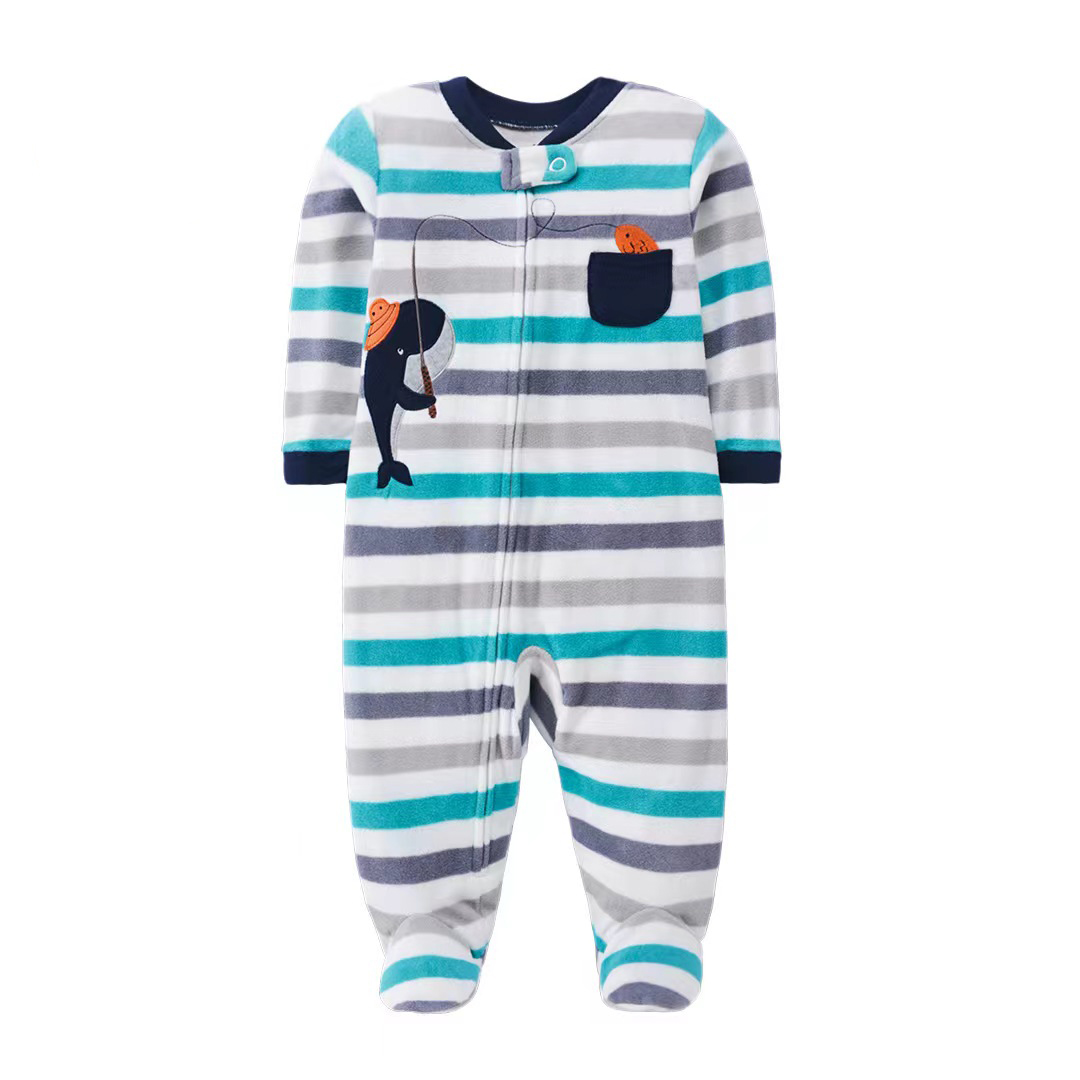 新生児男の子女の子ロンパース服冬パジャマジッパーフリース秋幼 - Baby Products Website のレビューと価格