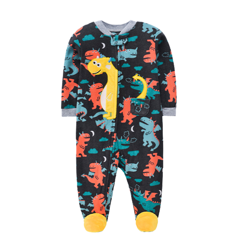 新生児男の子女の子ロンパース服冬パジャマジッパーフリース秋幼 - Baby Products Website のレビューと価格