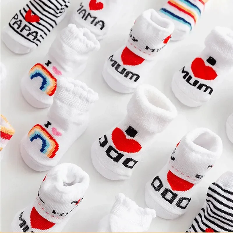 春夏ベビーガールズボーイズ綿ソフト暖かい靴下新生児幼児レター - Baby Products Website のレビューと価格