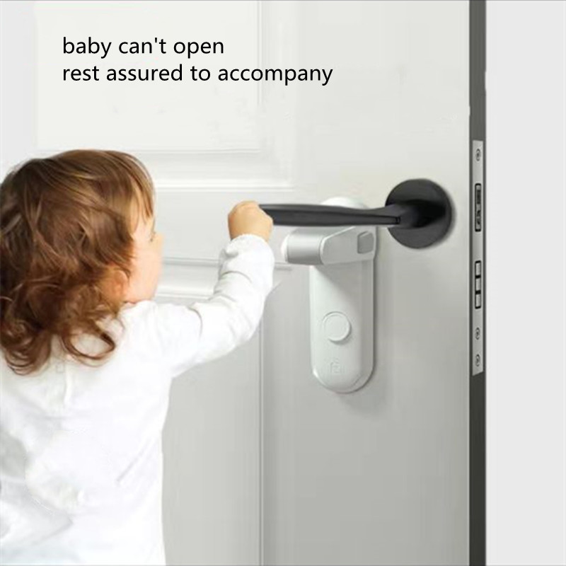 子供の安全ドアハンドルロック保護ベビードアハンドルロックペッ - Baby Gate Stairs のレビューと価格