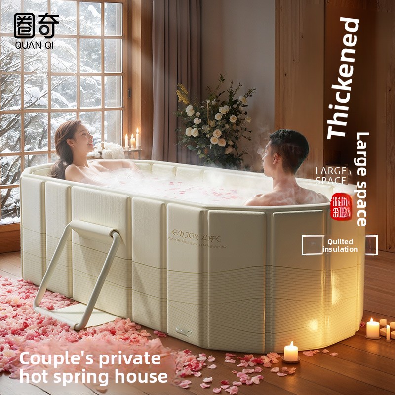 Quanqi 大人用折りたたみ式浴槽 クイックオープン 断熱 - Baby Bath Tub Foldable のレビューと価格