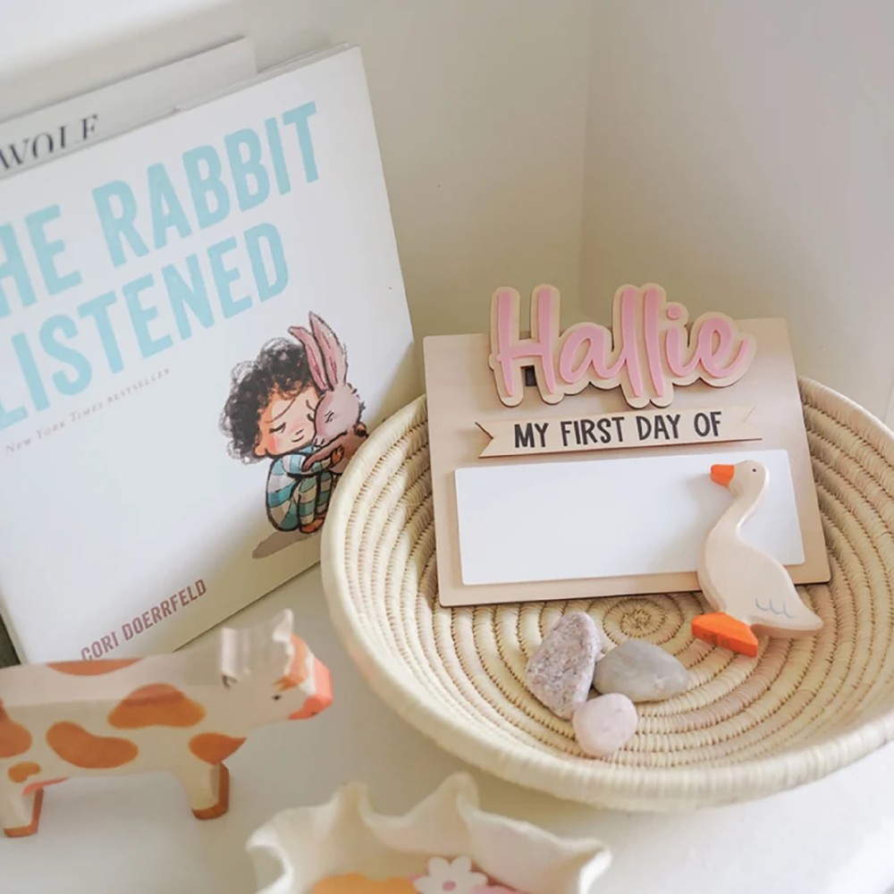 1個入りカスタム木製名札（学校の初日と最終日用）、自宅・オフ - Baby Gate Stairs のレビューと価格