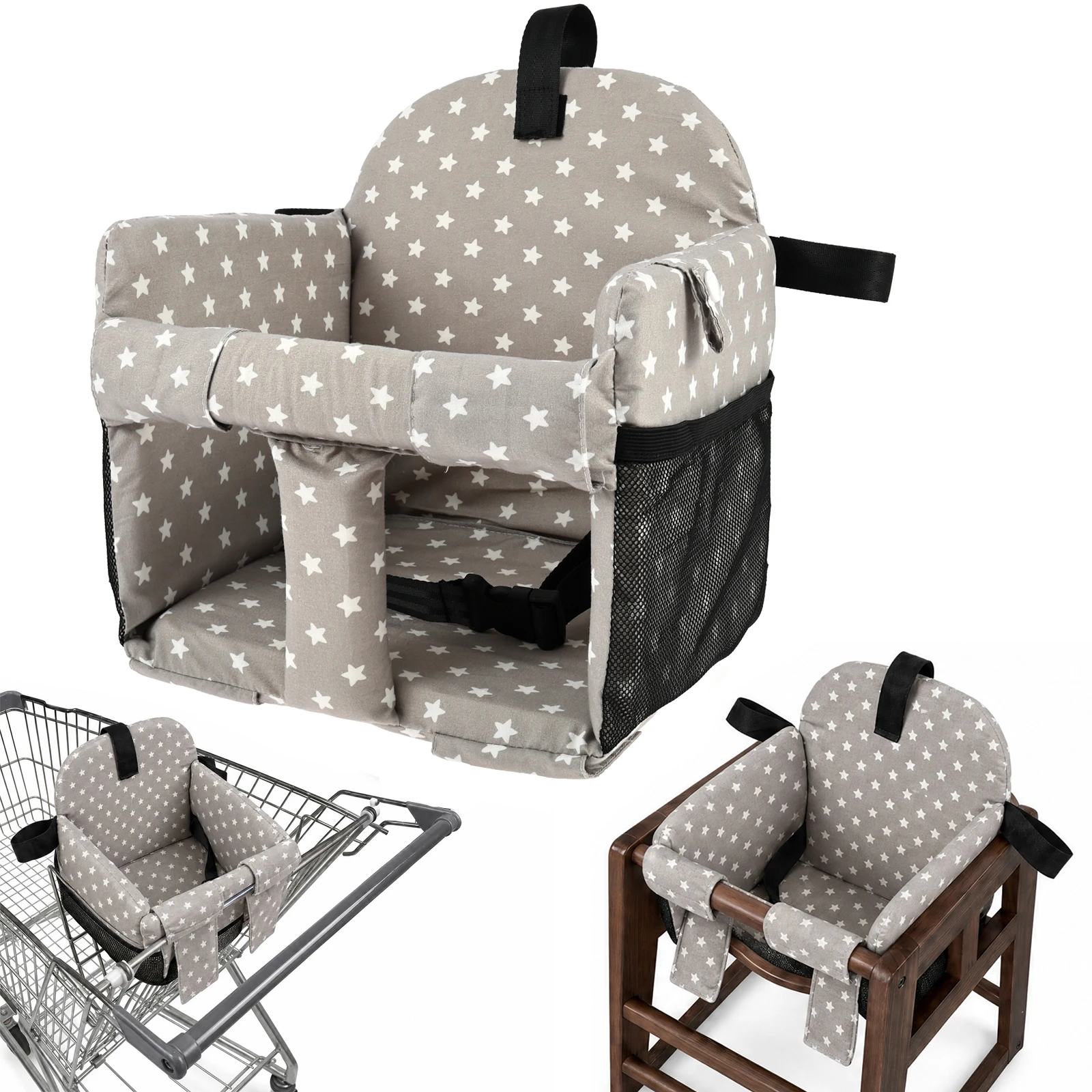 ベビーハイチェアクッションカバーショッピングカートシート通気 - Baby High Chair Booster のレビューと価格