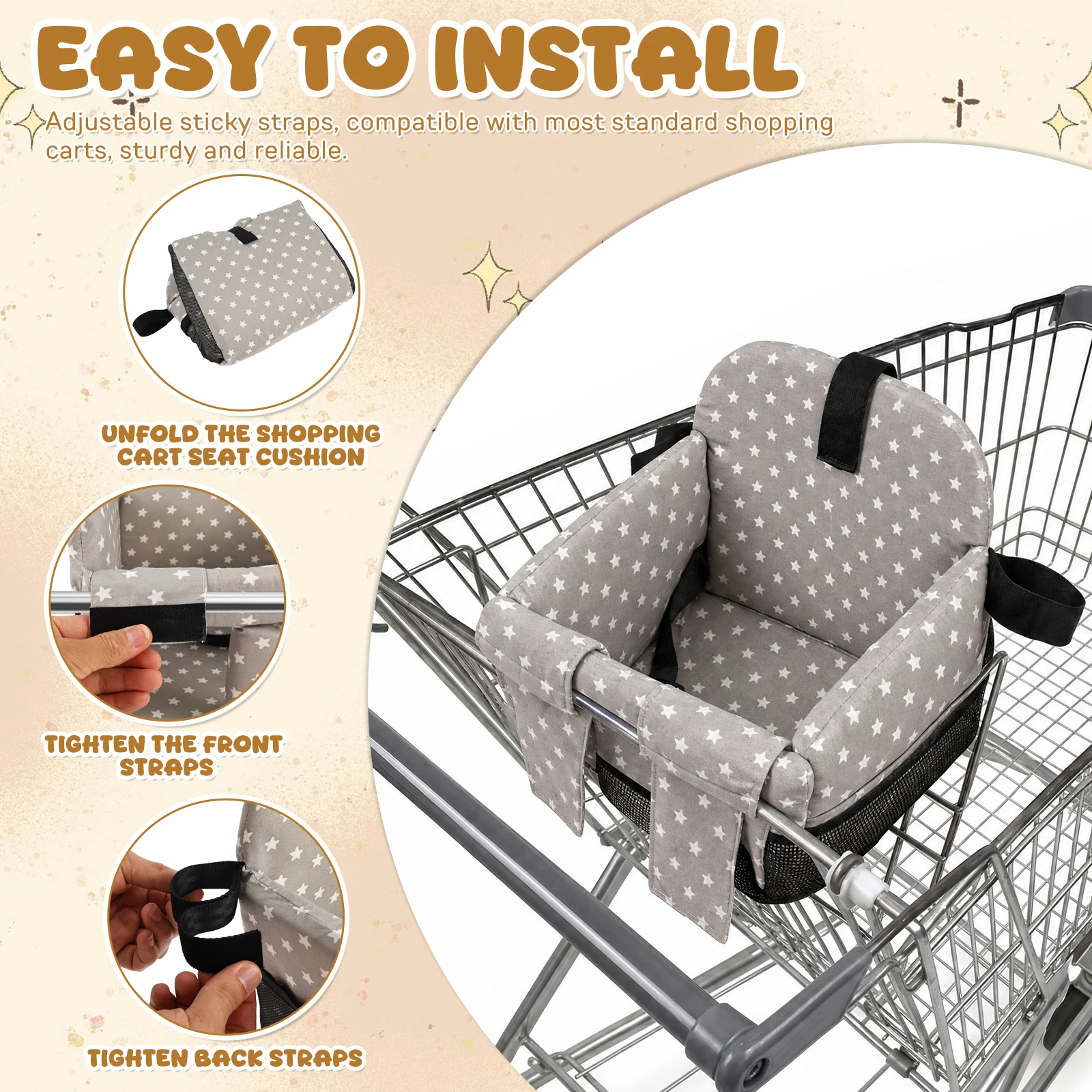 ベビーハイチェアクッションカバーショッピングカートシート通気 - Baby High Chair Booster のレビューと価格