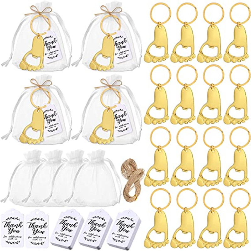 50個入りベビーフットプリントキーホルダーボトルオープナー、 - Zwitsal Baby Products のレビューと価格