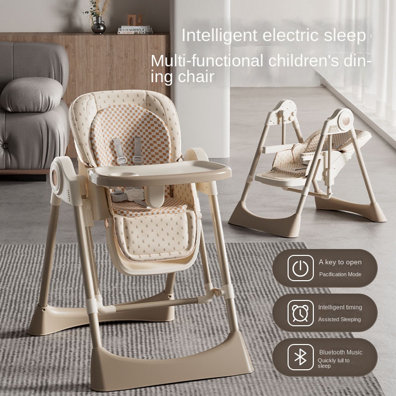 電動多機能折りたたみ式ベビーハイチェア、リクライニングベビー - Baby High Chair Booster のレビューと価格
