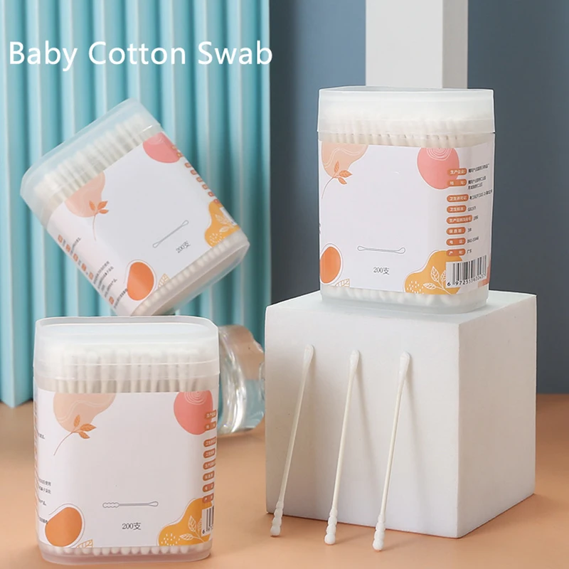 スティックコットン 400 個オーガニックベビー綿棒紙のつぼ - Baby Products Organic のレビューと価格