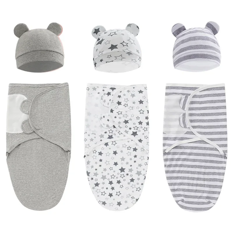 新生児用調節可能なおむつ,新生児用毛布,帽子セット,オーガニ - Baby Products Organic のレビューと価格