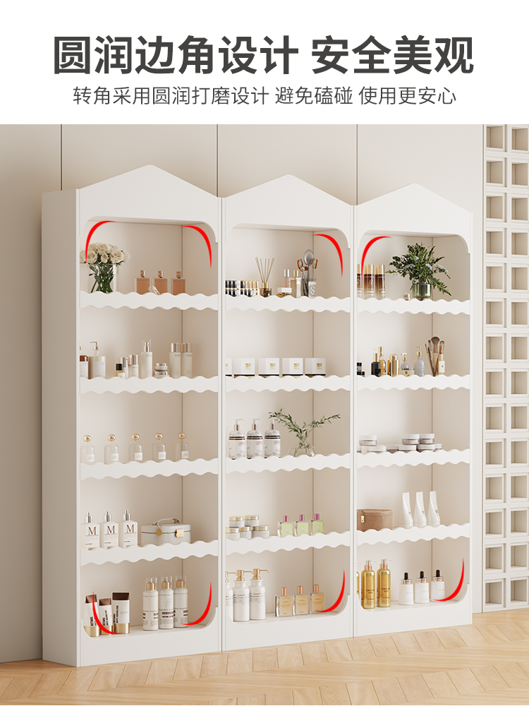 スキンケア化粧品陳列棚 美容室 ネイルアート陳列棚 白色 マ - Baby Products Skin Care のレビューと価格