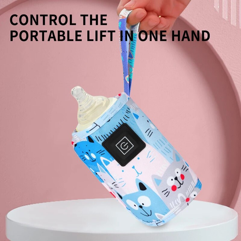 家庭用USBミルクウォーマー,温度調節可能,3ギア,屋外ポー - Portable Bottle Warmer のレビューと価格